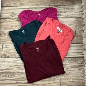 4 long sleeve old navy maternity shirts
